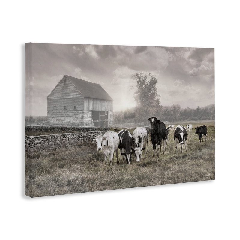 «Cows On The Ranch», art mural par Robin-Lee Viera, H 16 po x l 24 po