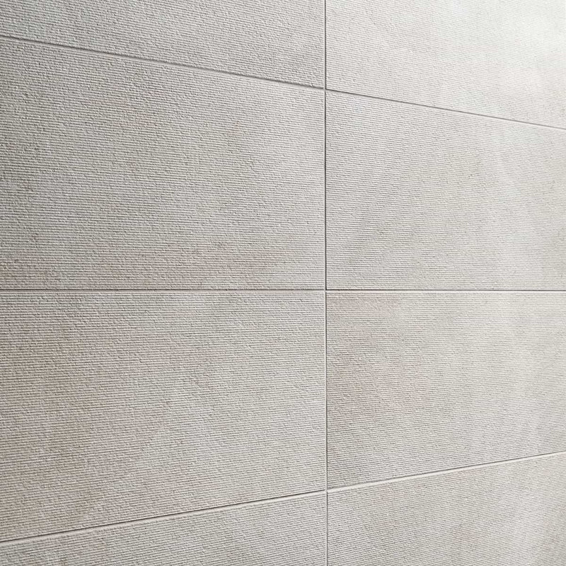 New Rock Fumo Gray 12X24 Chiseled Porcelain Tile, Fumo Light Gray