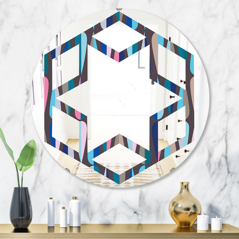 Miroir mural Hexagon Star, H 31,5 po x l po
