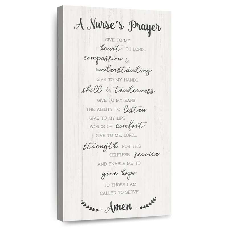 Nurse's Prayer, 54" H x 27" W