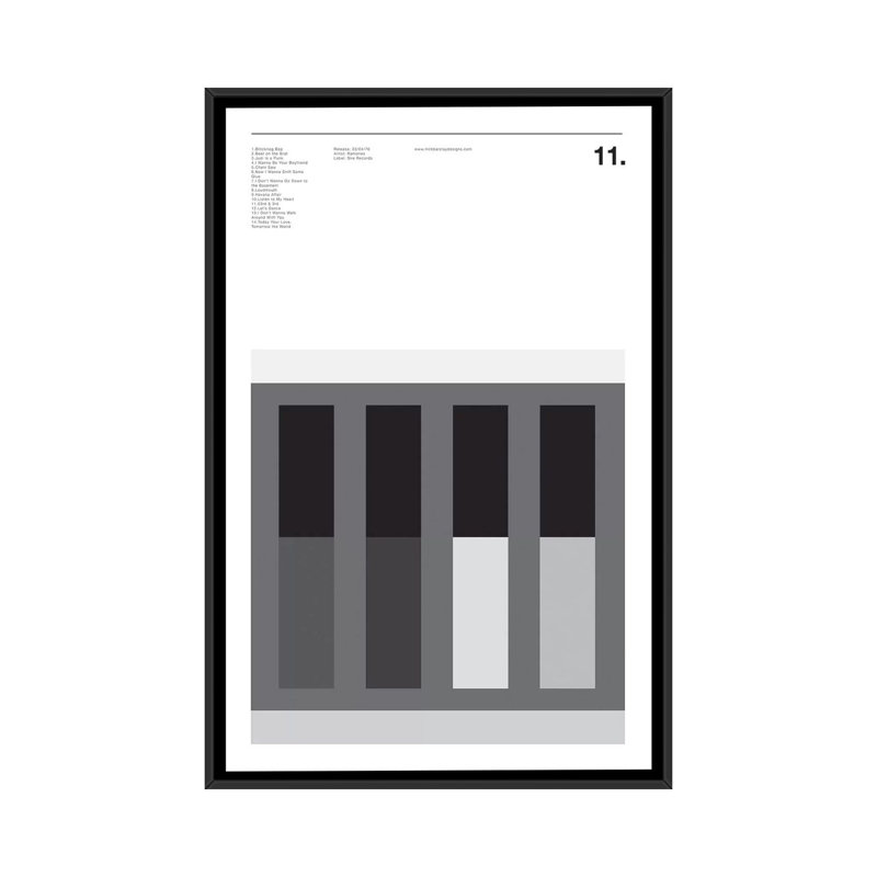 Ramones - Ramones by Nick Barclay - Print on Canvas, Black Framed, 101.6 cm H x 66.04 cm W
