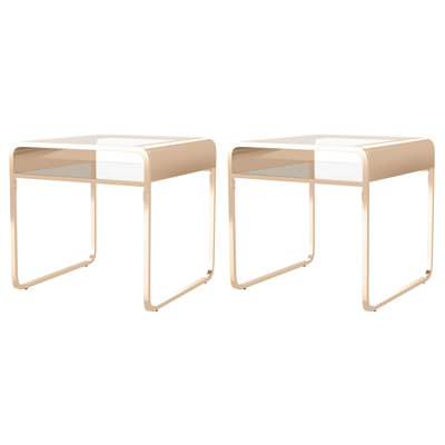 Tables de bout en chrome Camareon