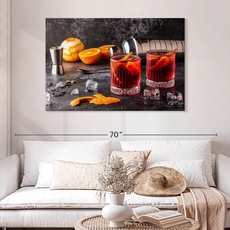 Yarlin Negroni For Two, 32" H x 48" W