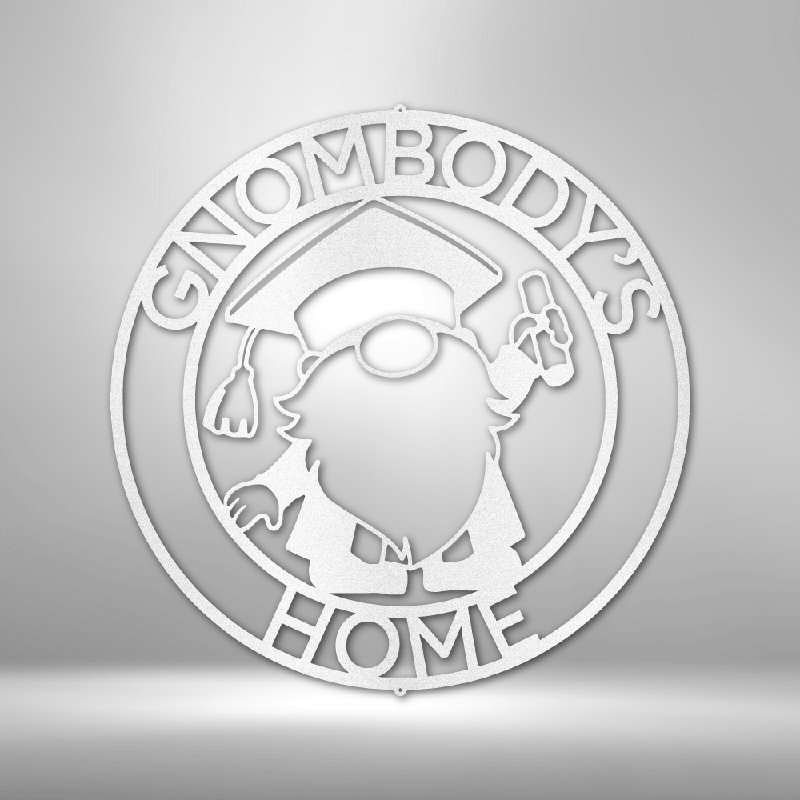 Anneau de gnome personnalisé, monogramme, panneau en acier, décoration murale en acier, H 28,75 po x l 29,5 po x P 0,5 po