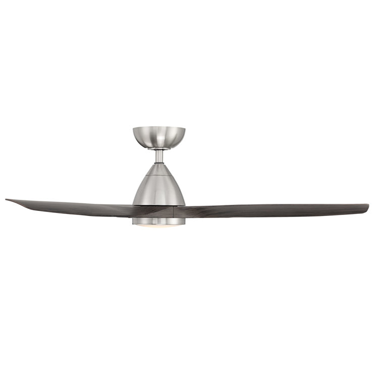 Skylark 3 - Blade Indoor/Outdoor Smart Ceiling Fan with Adjustable CCT 2700K-3000K-4000K-5000K LED Light Kit and Remote Control Included, Works With Alexa and iOS or Android App
