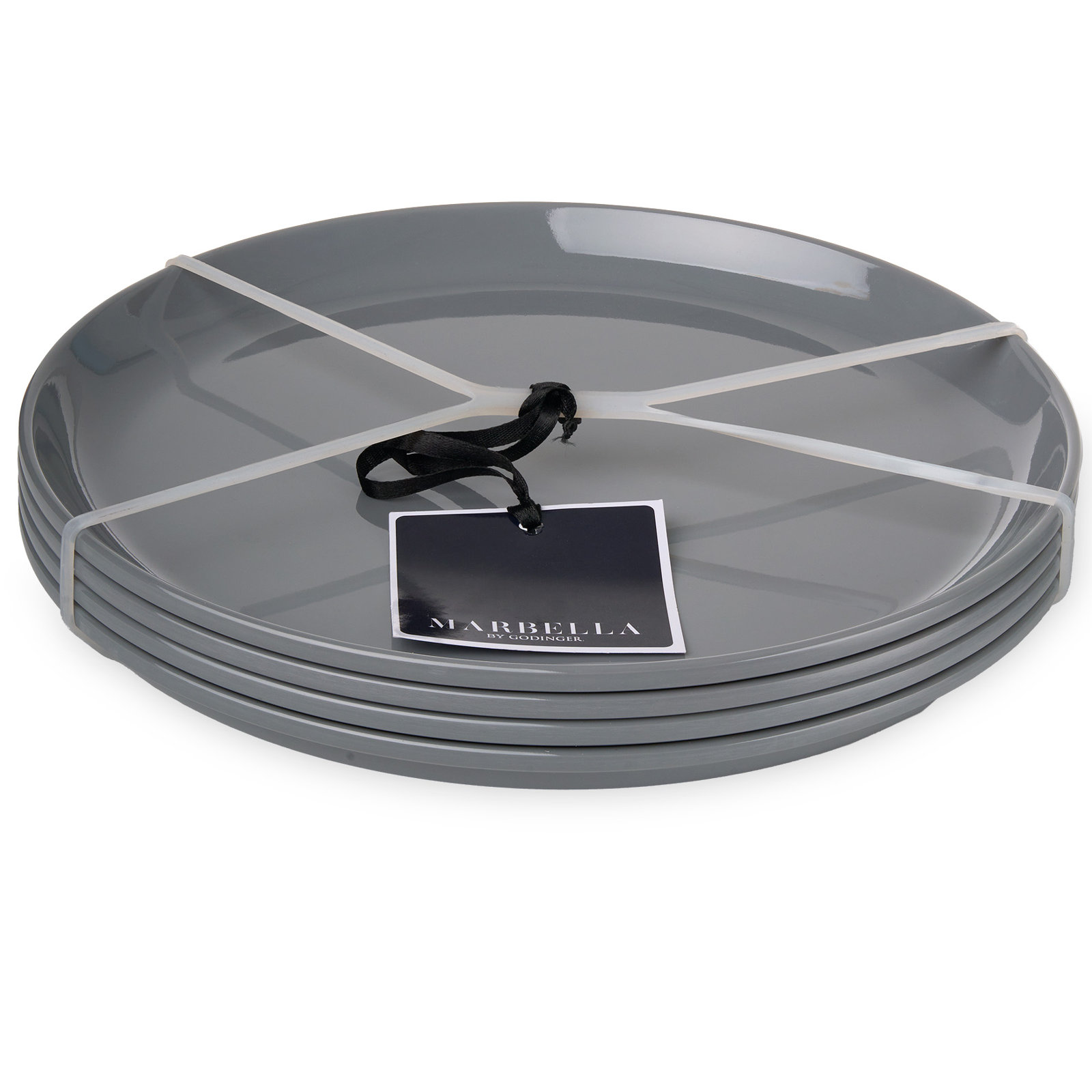 Marbella 11" Dinner Plate, Gray