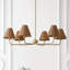 Lustre à DEL en métal de style bougie Pauline Coastal Contemporary à bras articulé réglables-380576663-380576665