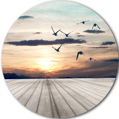 " Wooden Floor Sunset "