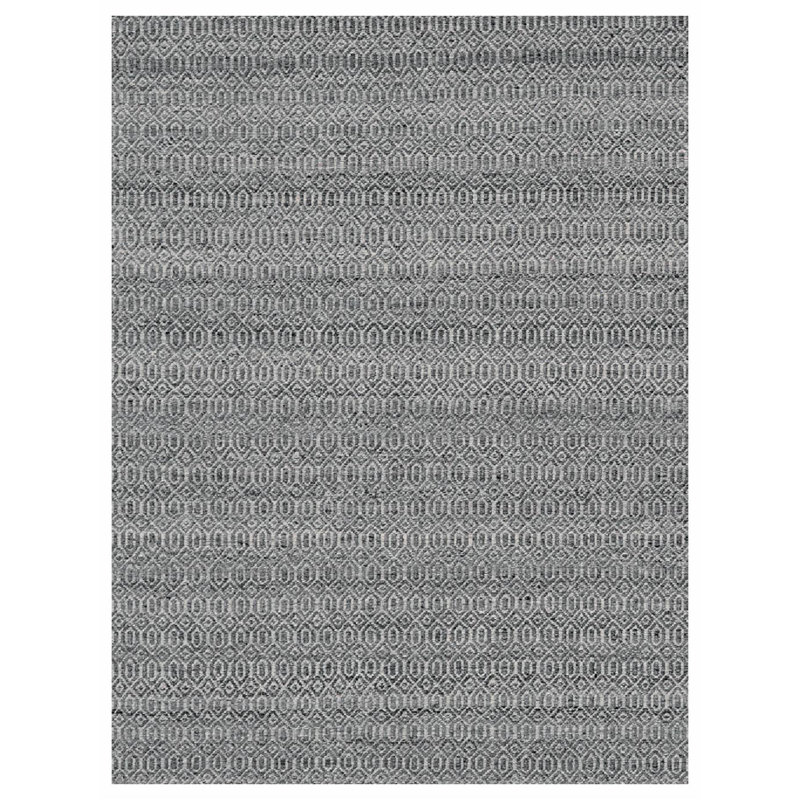 Mantra Geometric Area Rug in Dark Gray, Rectangle 5' x 8'