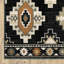 Tapis gris anthracite / ivoire Basurto Southwestern-1930283665