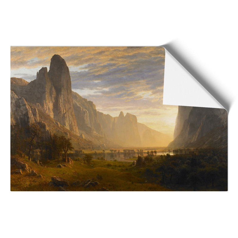 Looking Down on Yosemite Valley by Albert Bierstadt - Frameless Print, 21cm H x 30cm W x 0.1cm D