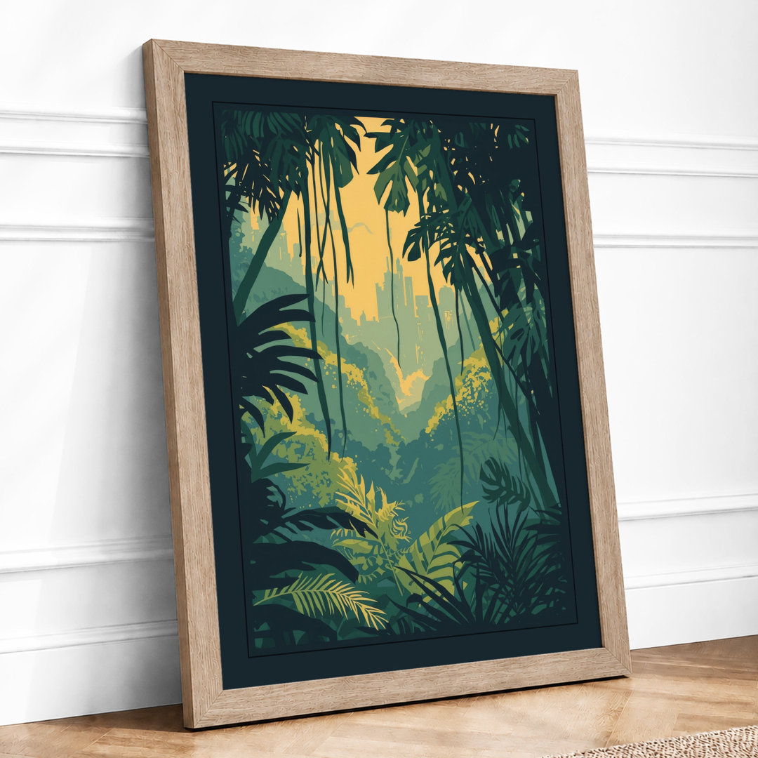 Jungle Paradise Tropical - Framed Print