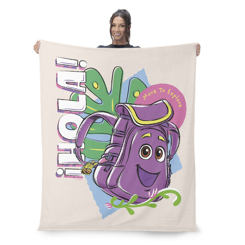 Jeté Dora the Explorer Hola, léger et confortable, L 40 po x l 50 po