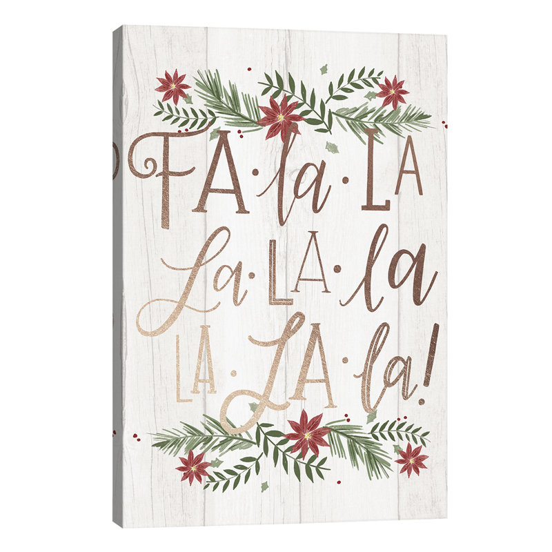 Christmas Fa La La Farm Christmas II by Loni Harris - Wrapped Canvas Print, 66.04 cm H x 45.72 cm W x 1.91 cm D
