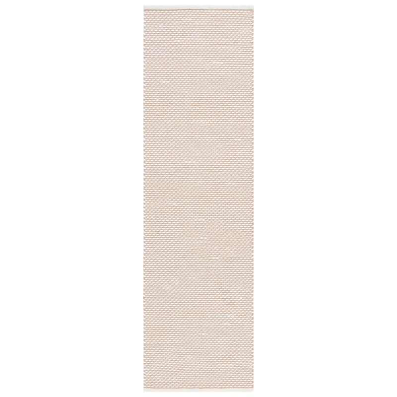 Vermont Flat Weave Wool/Cotton Rug in Beige, Runner 2'3" x 8'