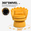 Fauteuil d'appoint rembourré et pivotant en velours-703192138