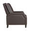 Fauteuil inclinable, dossier transitionnel, structure en bois massif avec pieds noirs inclinables dans le salon, base-1533435868