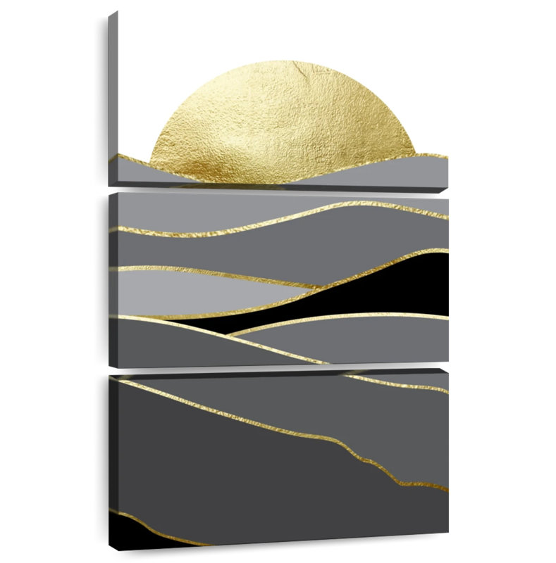 Avery Bohemian Landscape Black Gold II, 38" H x 24" W