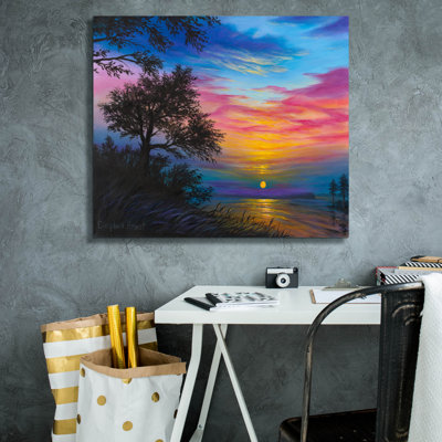  Art mural en toile, "30" x 26 "" événement "par Campbell Frost