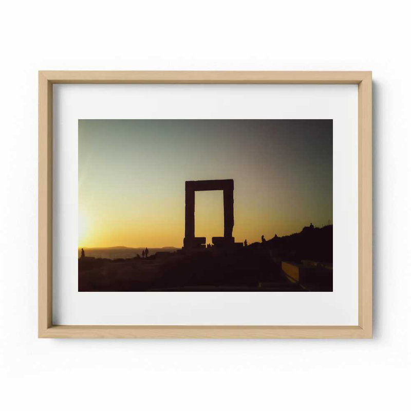 Temple Of Apollo Print by Joseph Regan, 22" H x 26" W x 0.75" D, Natural