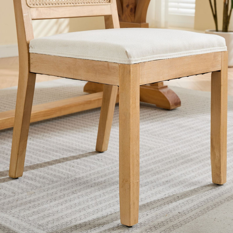 Ensemble de table à manger de style campagne moderne (la couleur du bois naturel varie légèrement)