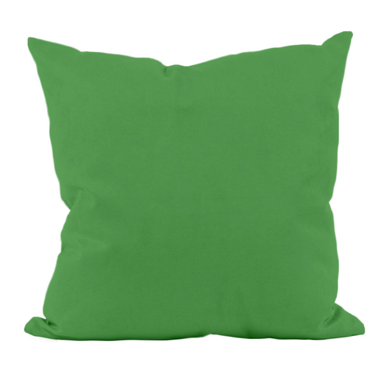 Solid Reversible Throw Pillow, Leaf, 16" H x 16" W