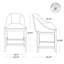 Tabouret de comptoir rembourré Shiner Daigle-110870328