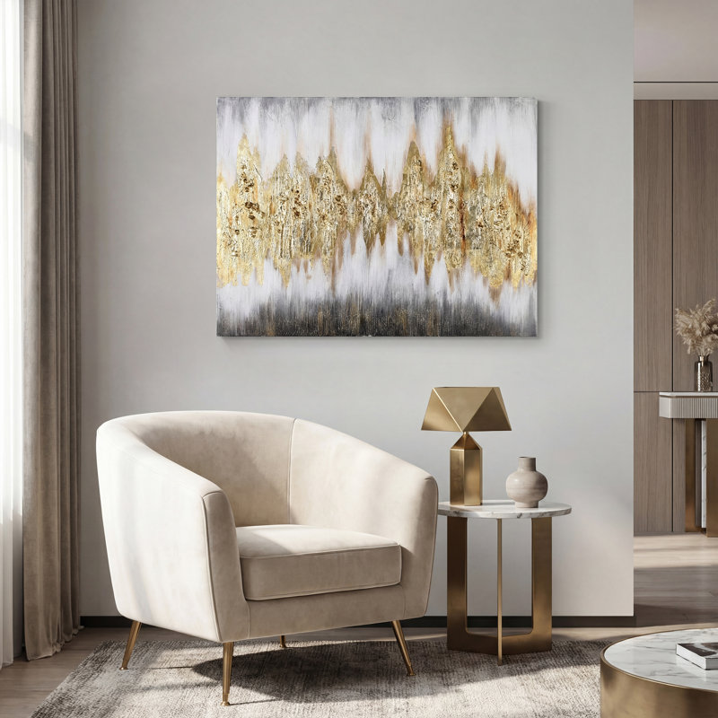 «Gold Frequent» par Martin Edwards, peinture à l'huile sur toile 3D