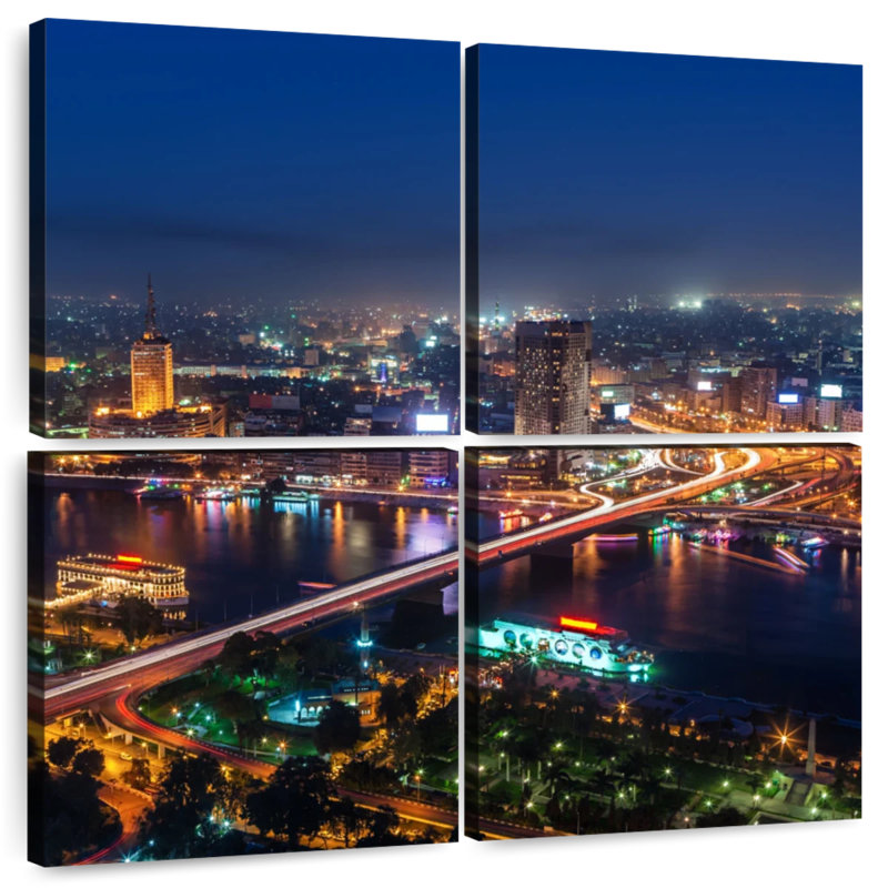 Horizon de Nicci, Le Caire, nuit, H 32 po x l 32 po