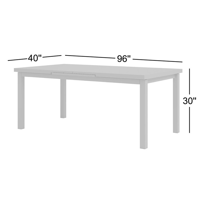 MMI Outdoor Dining Table, White