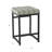 Upholstered Counter Stool with Metal Frame