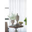Pot à fleurs d'extérieur classique 9,5 po x 9,5 po x 10,5 po - blanc / or