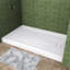 Base de douche 60 po x 36 po à simple seuil avec drain et couvercle inclus-113933212