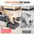 6 in Deep Cat Litter Box Odour-Free Litter Box with Filtering Foot Board-105368526