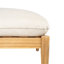 Ensemble de salon d'extérieur en bois d'acacia avec fauteuil et repose-pieds