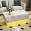 Table basse avec plateau coulissant
