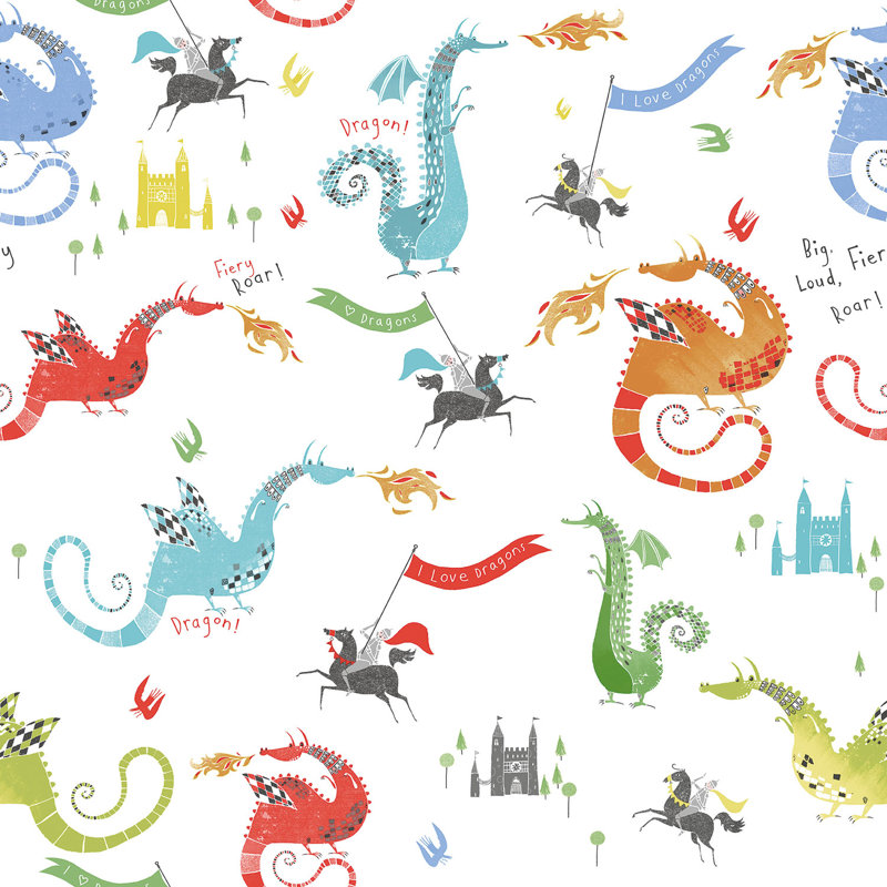 Quandt 10m x 53cm Matte Wallpaper Roll, Multicoloured