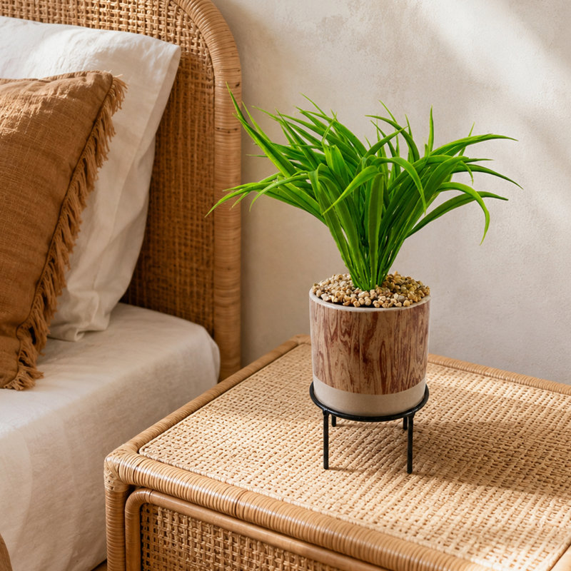 35cm Faux Plant in Ceramic Pot