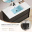 Meuble-lavabo de salle de bain avec lavabo en céramique - Meuble-lavabo mural flottant cannelé avec tiroirs, moderne-715249140-715249144
