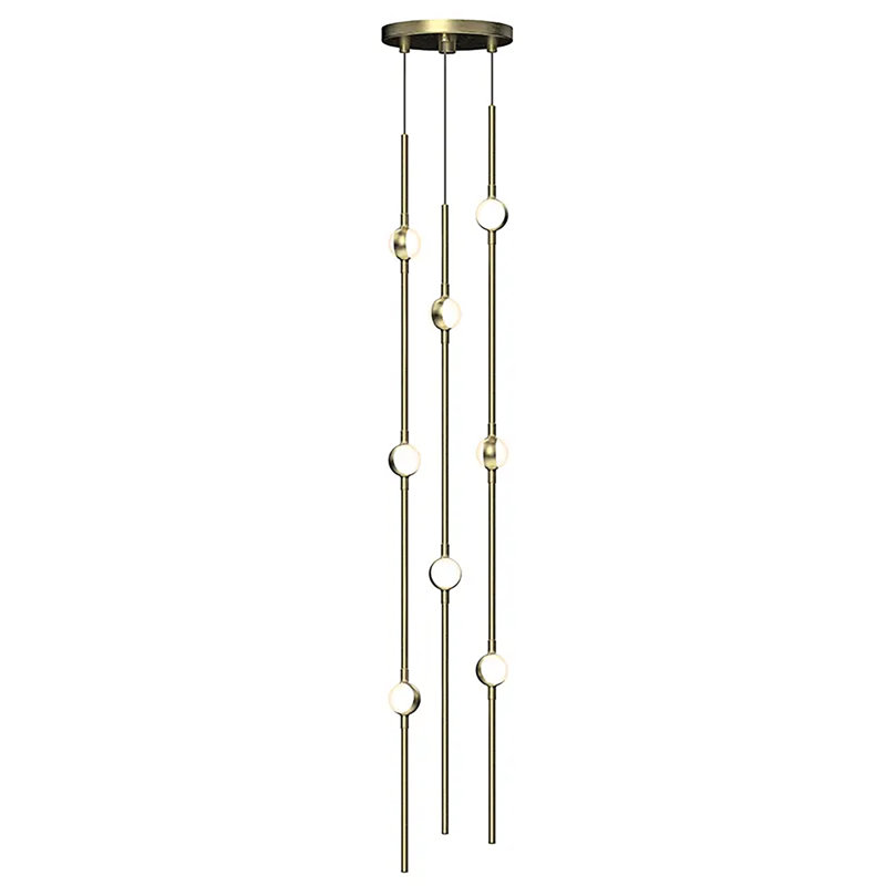 8 - Light LED Pendant, 2700K, White