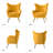 Avianna 29.25'' Wide Tufted Velvet Wingback Chair-1150443707