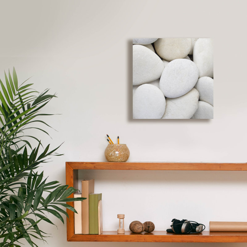 «White Pebbles» par PhotoINC Studio, H 12 po x l 12 po x P 0,75 po