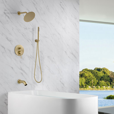 Complete Shower System with Rough in-Valve