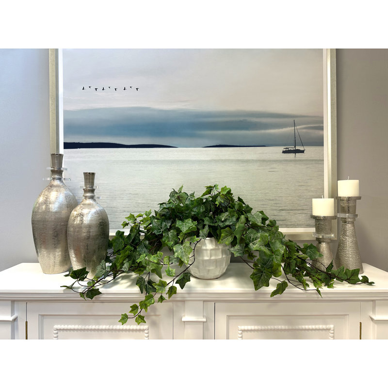 Verdant Vines Faux Ivy Plant in Ceramic Pot