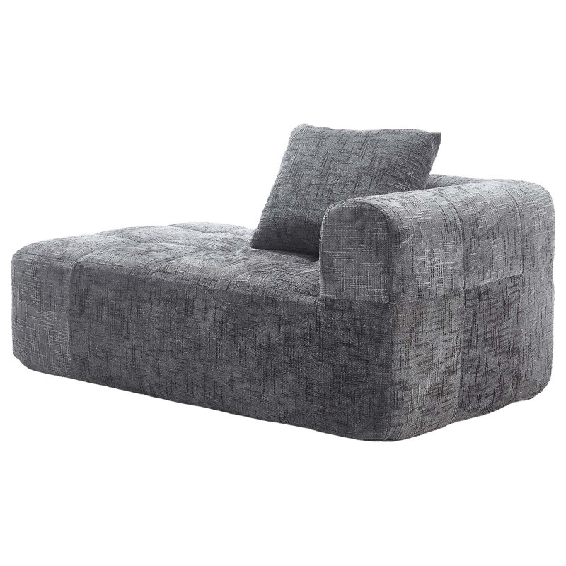 Canapé confortable en chenille pour diverses pièces, rehaussant l'ambiance de la maison, Gris