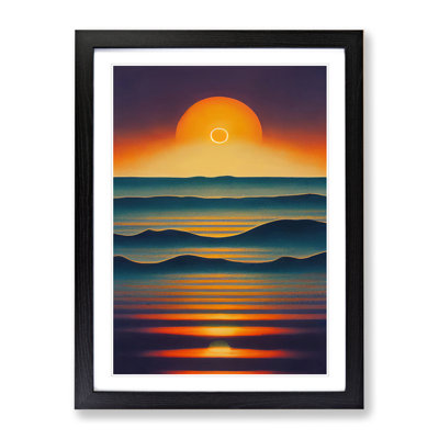 Outstanding Sunset View Abstract - Single Picture Frame Print