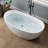 55'' Freestanding Acrylic Tub Freestanding Soaking Bathtub