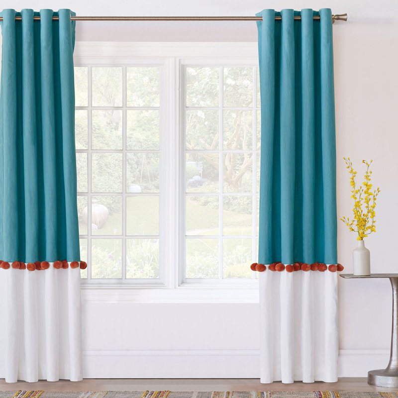 Phineas Room Darkening Curtain, 96" W x 84" L