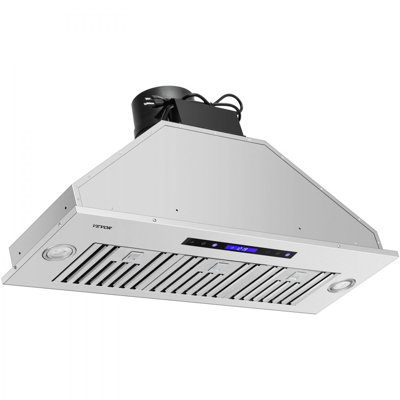 Insert Range Hood, 900CFM 4-Speed, 36 Inch Stainless Steel Built-in Kitchen Vent