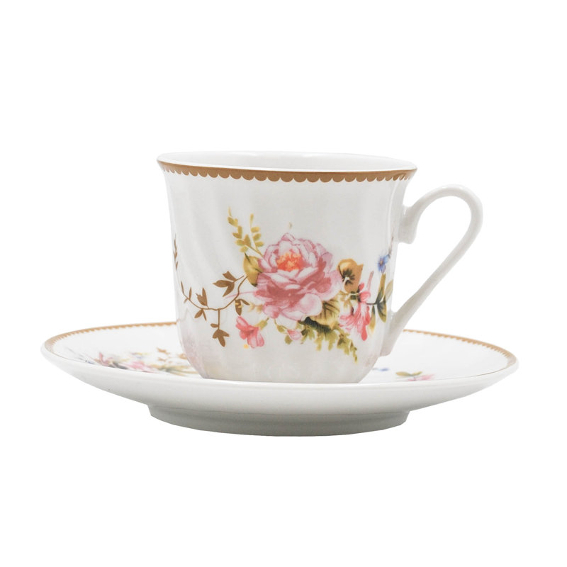 Service de vaisselle en porcelaine 45 pièces Rabia, service pour 8 Rabia